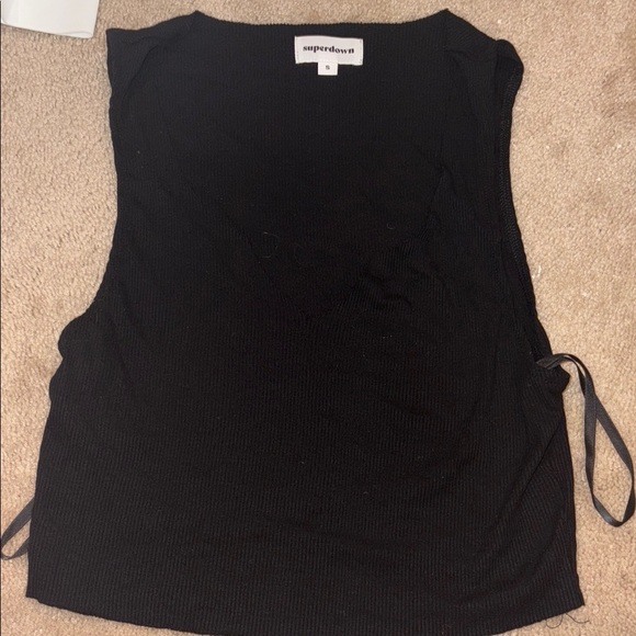 superdown Tops - Superdown Black Sleeveless Top